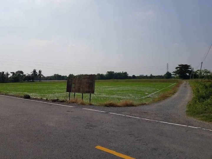 ที่ดินสวย สุพรรณบุรี หน้ากว้างติดถนนลาดยาง น้ำไฟสะดวก - รูปที่ 3