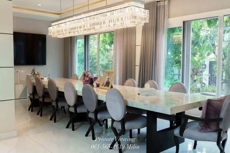 คฤหาสน์หรูริมบึงระบบไฟฟ้าลงดิน Villa Nakarin ประเวศ - รูปที่ 4