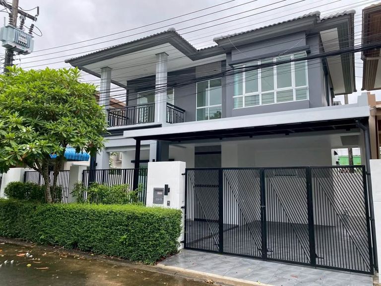 สิริวิลเลจ ป่าคลอก บ้านแฝด สไตล์บ้านเดี่ยว 2 ชั้น มีพื้นที่สีเขียวหน้าบ้านร่มรื่น - รูปที่ 1
