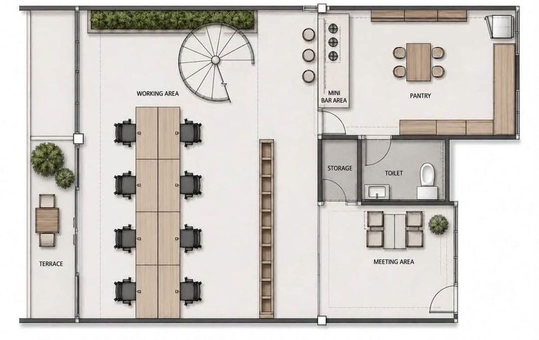 [For Rent] Private Garden View Duplex Office in the Heart of Ari - photo 17