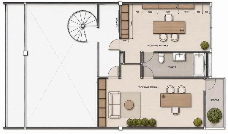 [For Rent] Private Garden View Duplex Office in the Heart of Ari - photo 16