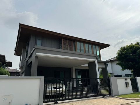 บ้านเดี่ยว ให้เช่า ใกล้โรงเรียนนานาชาติ ใกล้สนามบินสุวรรณภูมิ หมู่บ้านบุราสิริ พัฒนาการ - 1