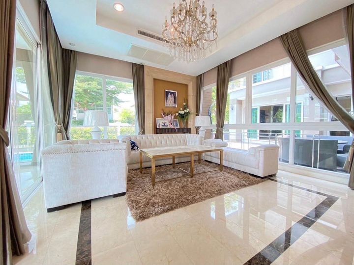 [ขาย/เช่า] บ้านหรูสไตล์ Modern Classic พร้อมสระว่ายน้ำส่วนตัว หมู่บ้านเนอวานา ไอคอน - รูปที่ 9