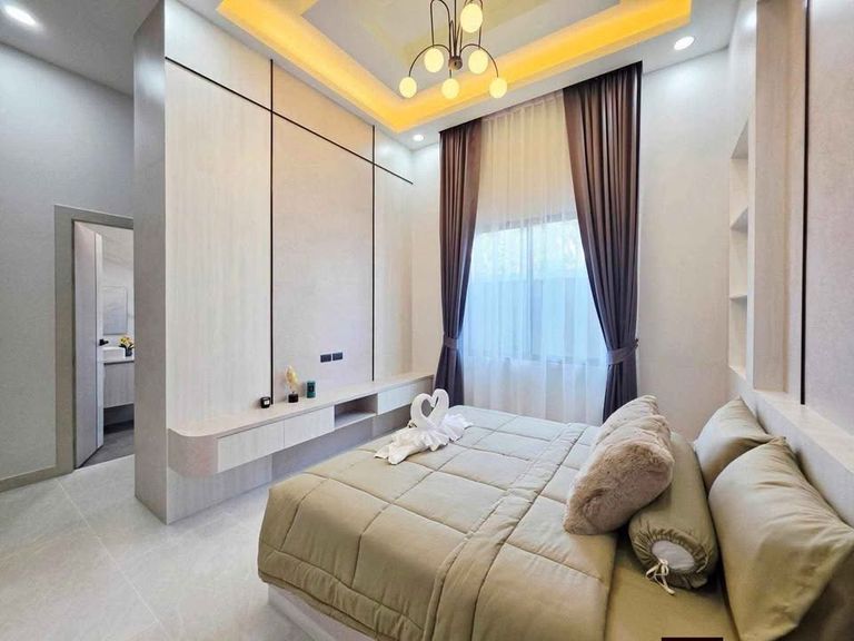 บ้านเดี่ยว 1 ชั้น พร้อม สระว่ายน้ำส่วนตัว พื้นที่กว้างขวาง อยู่สบาย ฟังก์ชันครบ - รูปที่ 12