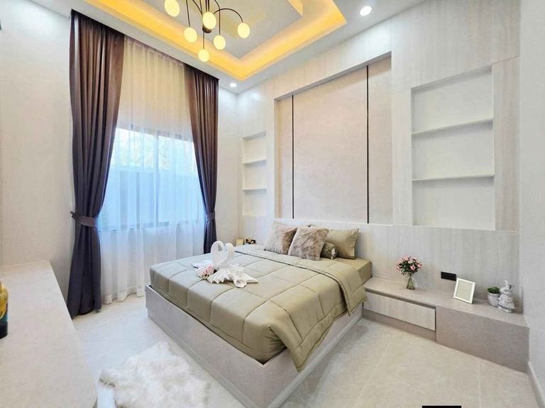 บ้านเดี่ยว 1 ชั้น พร้อม สระว่ายน้ำส่วนตัว พื้นที่กว้างขวาง อยู่สบาย ฟังก์ชันครบ - รูปที่ 6