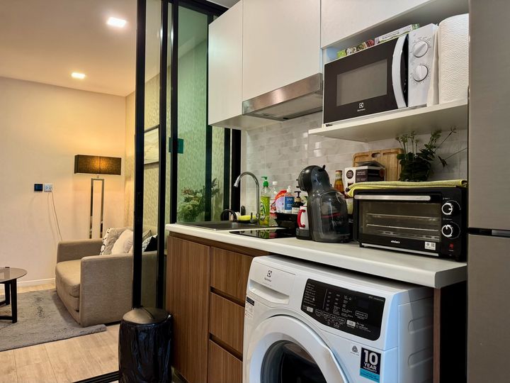 Atmoz Ladprao 71 ห้องหายากใหญ่กว่าปกติในโครงการ พร้อมห้องทำงานแยก (1 Bed Plus) ครัวปิด วิวส่วนตัว ระเบียงใหญ่พิเศษ - รูปที่ 7